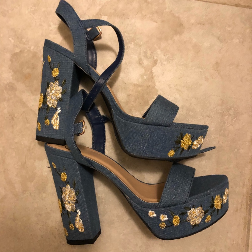 Denim platforms 7.5